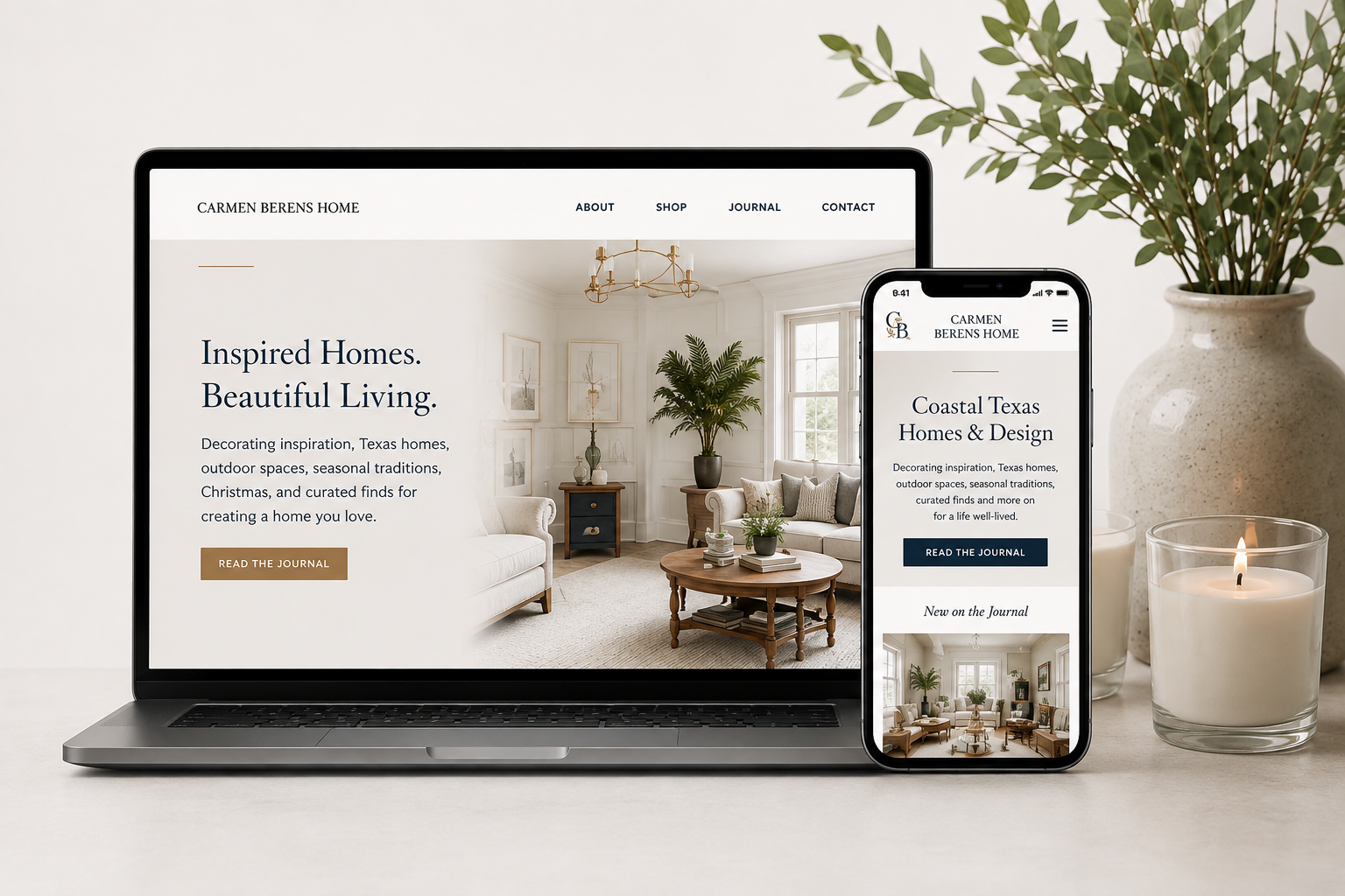Carmen Berens Home website presentation