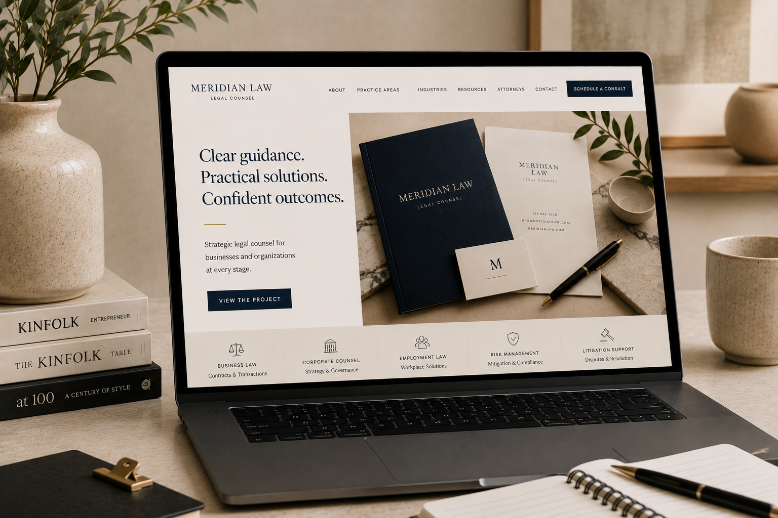 Legal and consulting brand work